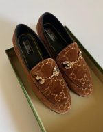 Gucci Casual Embellished Tan Leather Ballerinas | Chicly Hub