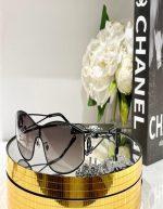 CHANEL BLACK MICRO RHINESTONE SUNGLASSES | Chicly Hub