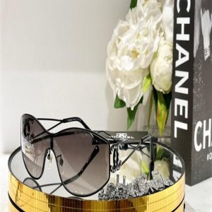 CHANEL BLACK MICRO RHINESTONE SUNGLASSES | Chicly Hub