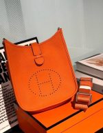 HERMES Taurillon Maurice Evelyne TPM Cacao | Chicly Hub