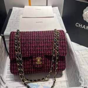 Chanel CLASSIC HANDBAG red&black | Chicly Hub