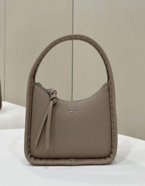 Mini Fendessence Small dove grey Selleria bag | Chicly Hub