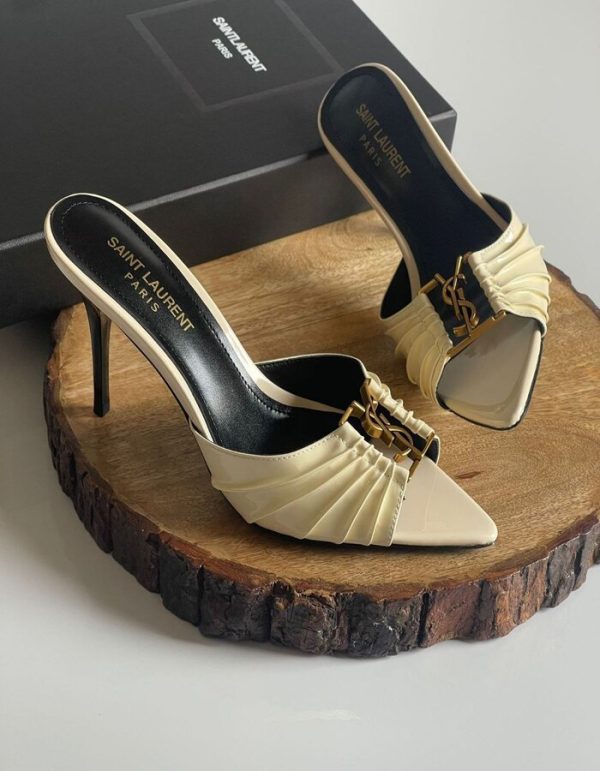 Saint Laurent Babylon Mules 90mm | Chicly Hub