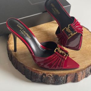 Saint Laurent Babylon Mules 90mm | Chicly Hub