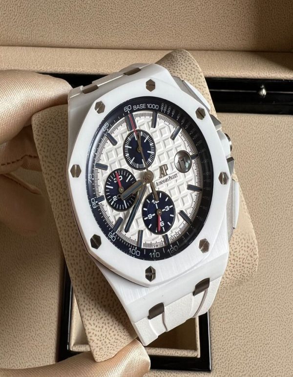 Audemars Piguet ROYAL OAK OFFSHORE WHITE CERAMIC | Chicly Hub