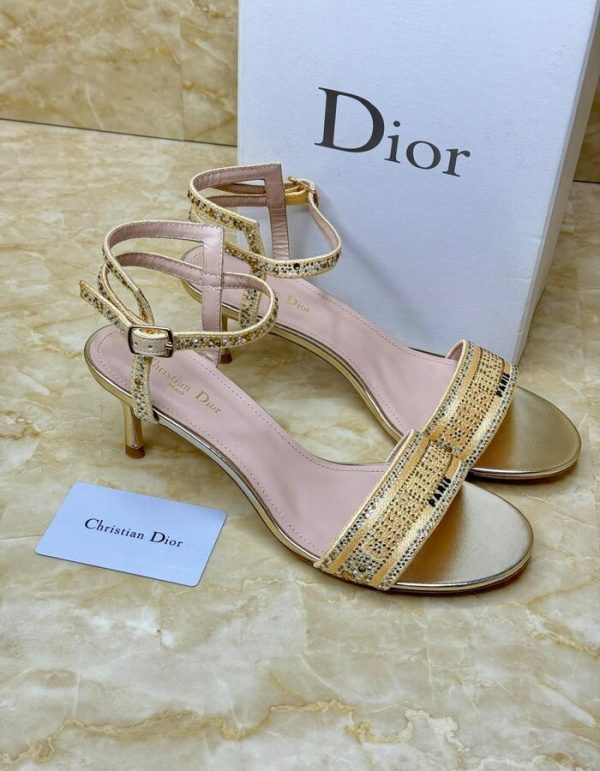 Dior Dway sandal Leather sole with engraved star | Chicly Hub