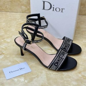 Dior Dway sandal Leather sole with engraved star | Chicly Hub