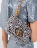 Dior Small Caro Bag with multicolored crystals | Chicly Hub