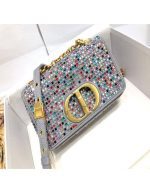 Dior Small Caro Bag with multicolored crystals | Chicly Hub