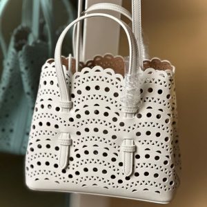 ALAÏA Mina 16 leather tote | Chicly Hub