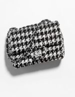 SMALL FLAP BAG Sequins Black & White | Chicly Hub