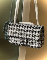 SMALL FLAP BAG Sequins Black & White | Chicly Hub